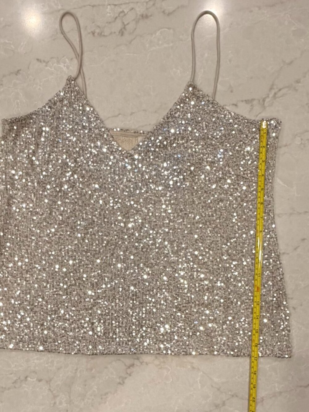 River Island London Allover Sequin Tank - Picture 5 of 9
